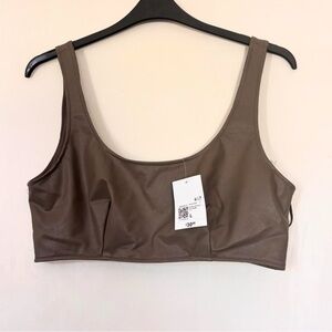 Brown Women's Crop Top